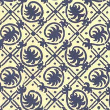 Blue Geometric Palm Print Italian Paper ~ Carta Varese Italy